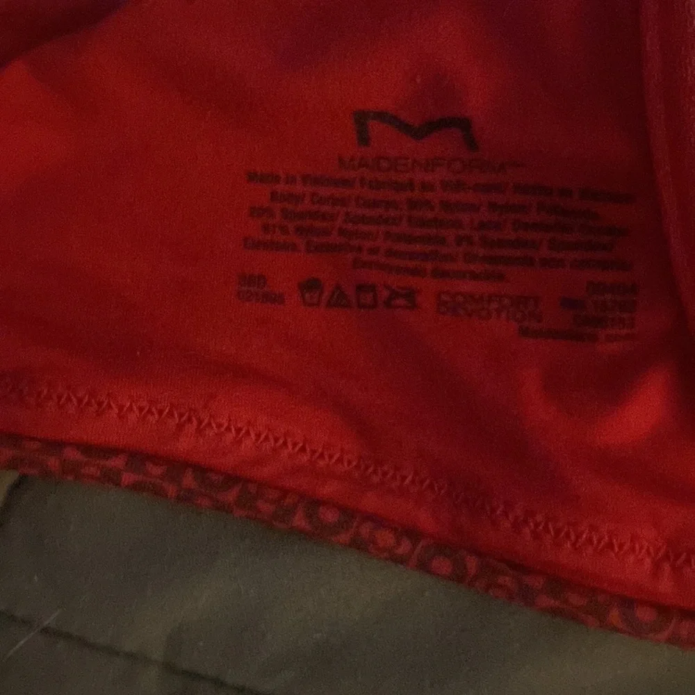 Women’s red and purple bra 36D - Picture 5 of 6